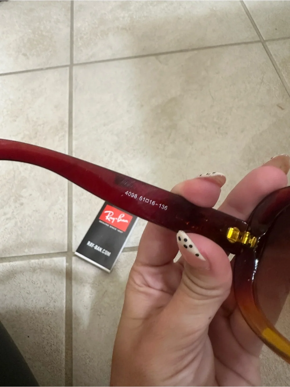 Ray-Ban Women's Brown to Amber Gradient Oversized Sunglasses
